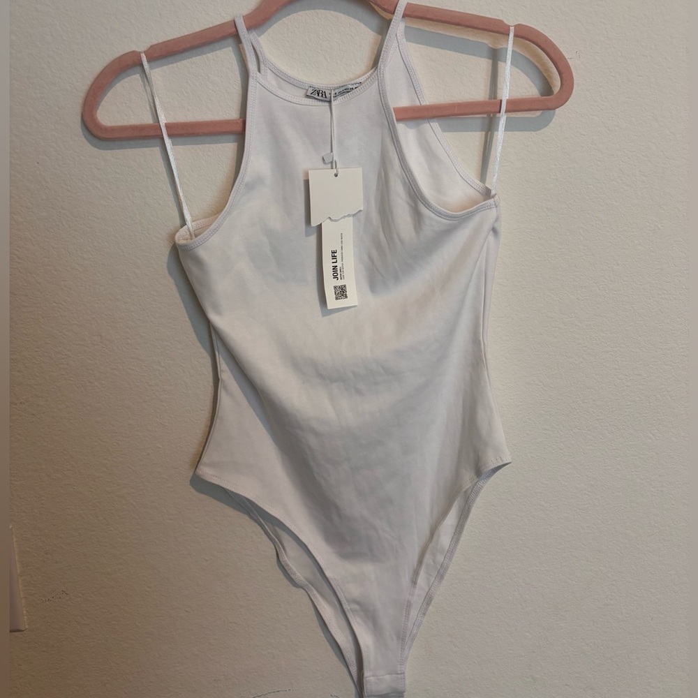 Zara White Bodysuit One Piece